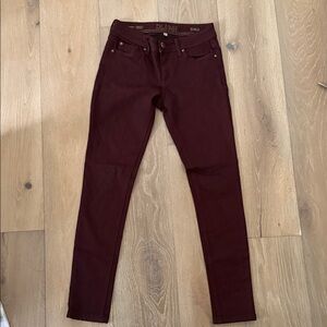 DL1961 Women's Deep Burgundy Skinny Jeans